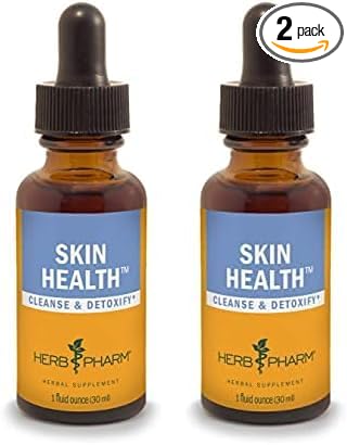 Herb Pharm Skin Health Liquid Herbal Formula for Healthy Skin, 1 Fl Oz (Pack of 2)