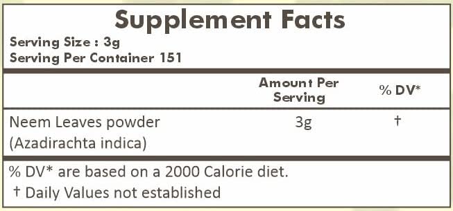 HERBAL HILLS Neem Leaf Powder and Bilva Bael Leaf Powder Pack of 2 Combo