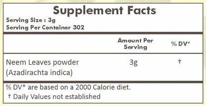 HERBAL HILLS Haritaki Fruit Powder and Neem Leaf Powder Pack 2 Combo