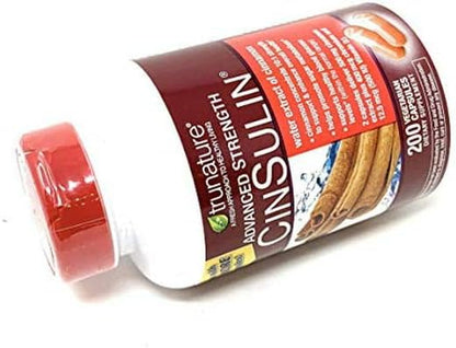 Advanced Strength Cinsulin Cinnamon, Chromium Picolinate, Vitamin D3 Cinnamon 500 Mg, Chromium Picolinate, 400 Mcg, Vitamin D3, 500 Iu, 200 Capsules