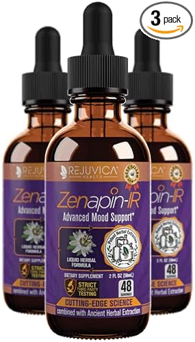 Zenapin-IR Rejuvica Health Advanced Mood Support Supplement - Kava Kava, Ashwagandha, Passionflower, Chamomile, B-Vitamins & More