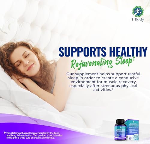 Magnesium Bisglycinate Chelate 2 Pack - Reduce Muscle Cramps and Improve Sleep Maximum Absorption with no Laxative Effects 100% Chelated 44 mg of Pure Magnesium Bisglycinate Per Capsule