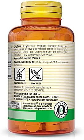 MASON NATURAL B-12 1000 mcg Quick Dissolve, 300 Day Supply for Healthy Conversion of Food into Energy (3 Pack)
