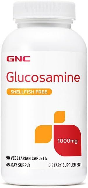 GNC Glucosamine 1000mg Supplement, Supports Healthy Joint Function, Promotes Joint Flexibility, 45 Servings