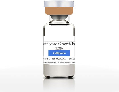 Keratinocyte Growth Factor Powder - KGF Freeze-Dried Powder Cosmetic Grade for Sensitized Skin, 1Milligrams, 900000IU, 96% Purity (5mg)
