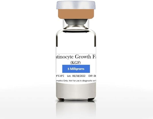 Keratinocyte Growth Factor Powder - KGF Freeze-Dried Powder Cosmetic Grade for Sensitized Skin, 1Milligrams, 900000IU, 96% Purity (5mg)