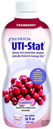 UTI-Stat Nutricia - Medical Food Providing 5 Key Nutrients For Urinary Tract Health - Cranberry Flavor, 30 Fl Oz Bottle (Case of 4)