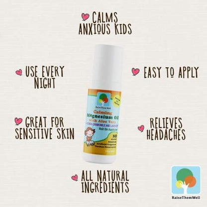 Magnesium Oil with Aloe Vera – Soothing Roll-On Applicator for Relaxation & Muscle Support, Fast-Absorbing Topical Formula, 3 fl oz