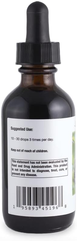 Supreme Nutrition Elderberry Tincture, 2 fl. oz | 1.2 ml per Serving | 49 Servings
