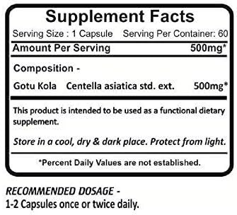 Planet Ayurveda Gotu Kola, 500mg Veg Capsules-Single Bottle