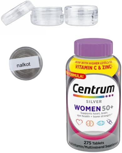 Centrum Silver Women 50 Plus Multivitamin, 275 Tablets+Bundled with nalkotsupliment Guide, Non-GMO & Gluten Free, Easy to Take Smooth Coating