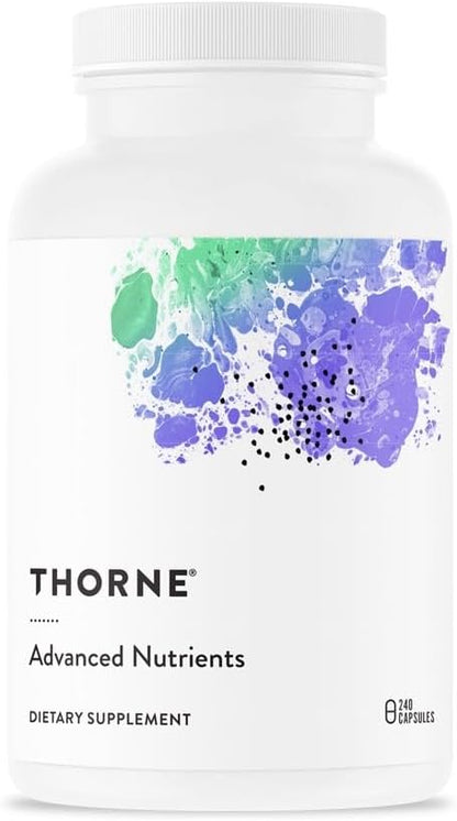 THORNE Advanced Nutrients - Multivitamin and Mineral Supplement with Nicotinamide Riboside Hydrogen Malate - Foundational Support, Healthy Aging and Eye Health* - 240 Capsules - 30 Servings