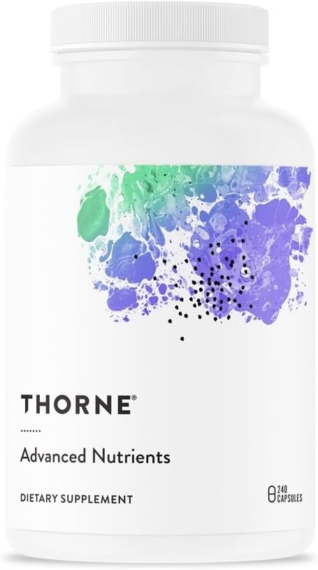 THORNE Advanced Nutrients - Multivitamin and Mineral Supplement with Nicotinamide Riboside Hydrogen Malate - Foundational Support, Healthy Aging and Eye Health* - 240 Capsules - 30 Servings