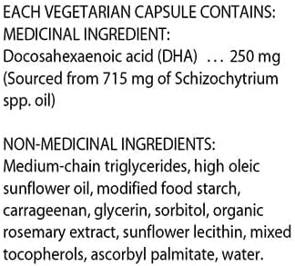 Flora - DHA Vegetarian Algae GreenCaps Plus - Brain & Heart Health - Aids Overall Health During Pregnancy - For Brain & Nervous System - Provides Omega-3 - Vegan & Sustainable - 60 Vegetarian Softgels