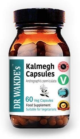 DR WAKDE'S Kalmegh Capsules (Andrographis panniculata, 60 Veg Caps, Plant-Based Supplement, Ayurvedic Herb, All Natural, Vegan)