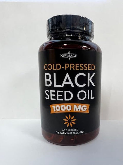 NEW AGE Black Seed Oil Softgel Capsules - Premium Cold-Pressed Nigella Sativa Producing Pure Black Cumin Seed Oil - Non-GMO & Vegetarian 90 Count (Pack of 3)