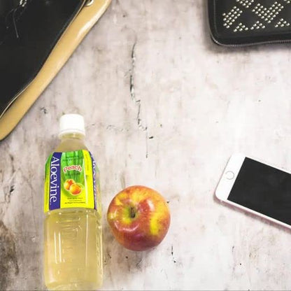 Aloevine Aloe Vera Drink, 16.9 fl oz, 20 pack Peach