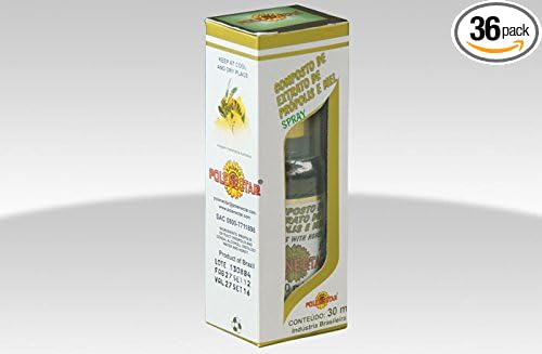 Green Brazilian Propolis -36 Bottles Polenectar Propolis and Honey in Spray by JLBrazil