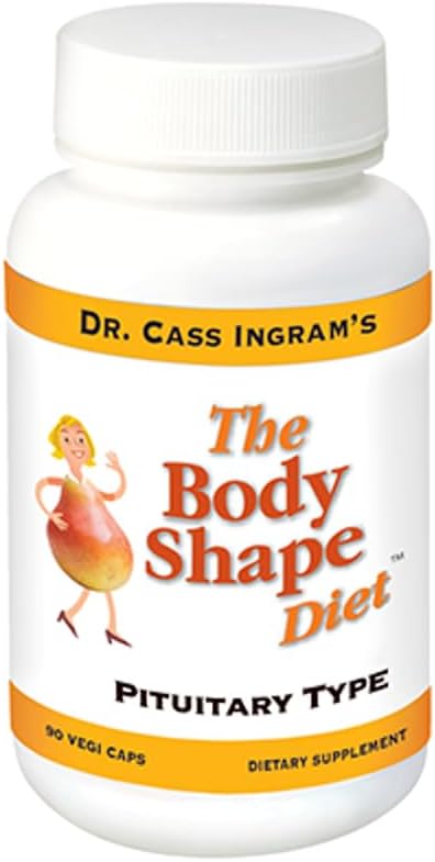 Dr. Cass Ingram's Body Shape Diet Pituitary Support Formula - Natural Metabolism & Hormone Balance - Wild-Sourced Herbs, Royal Jelly & Maca Root - 90 Vegan Capsules