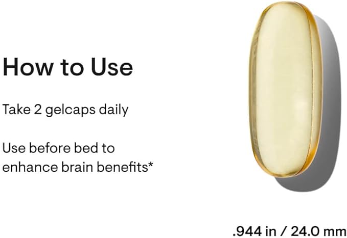 THORNE Advanced DHA - 650 mg DHA and 200 mg of EPA - Supports Healthy Brain Aging and Nerve Function* - 60 gelcaps