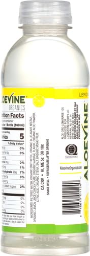 Aloevine Organics Aloe Vera Drink 16.9 oz (Lemonade)