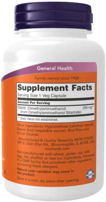 DMAE 250mg 100 VegiCaps