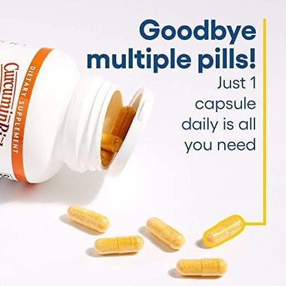 Natural Factors, CurcuminRich Double Strength Theracurmin, 60 mg, Just 1 Capsule Daily, Formulated for Superior Absorption, 60 Count (Pack of 1)