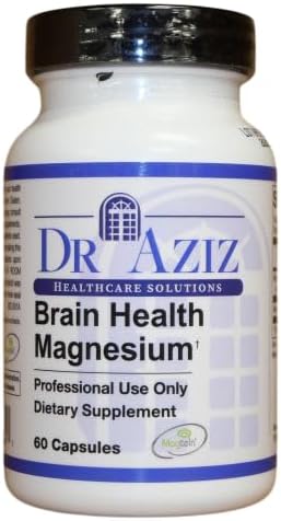 Brain Health Magnesium Supplement – Magnesium Support Supplement - Cognitive Support, Memory & Focus - 60 Capsules