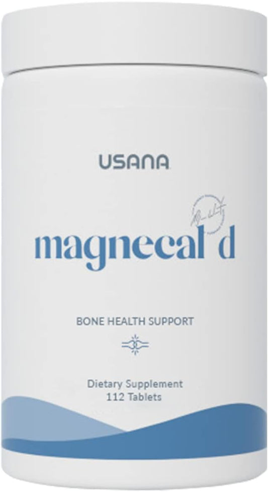 USANA - MagneCal D - Balanced Magnesium & Calcium with Vitamin D to Support Bone Health, Strength & Function for Optimal Wellness - 112 Tablets