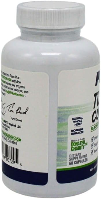 Performance Inspired Nutrition Turmeric Curcumin Capsules – Joint Support & Antioxidant – Enhanced Absorption – 60 Count