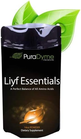 Liyf Essential Amino Acid Protein Powder and Dietary Supplement - 14 Ounces - Formulated for Promotion of Energy and Longevity