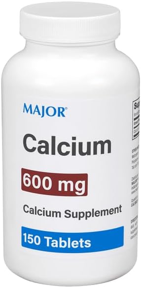 Major 600mg Calcium Tablets - Calcium Supplement - 150 Tablets