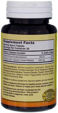 Nature's Blend Calcium Citrate Malate 500 mg Tabs, Unflavored, 60 Count