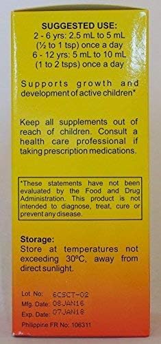 Cherifer Syrup with Chlorella Growth Factor, Taurin & Lysine