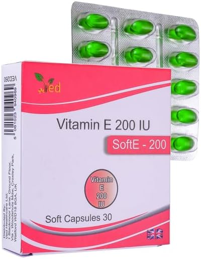 VED Vitamin-E 200 IU SOFTGEL Capsule (15X2)
