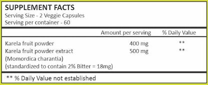 HERBAL HILLS Alfalfa Leaf Powder and Karela Capsule Pack of 2 Combo