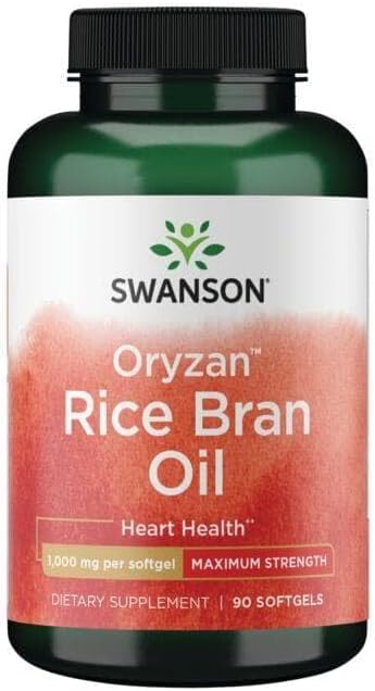 Swanson EFA ORYZAN Rice BRAN Oil 1000MG 90SG