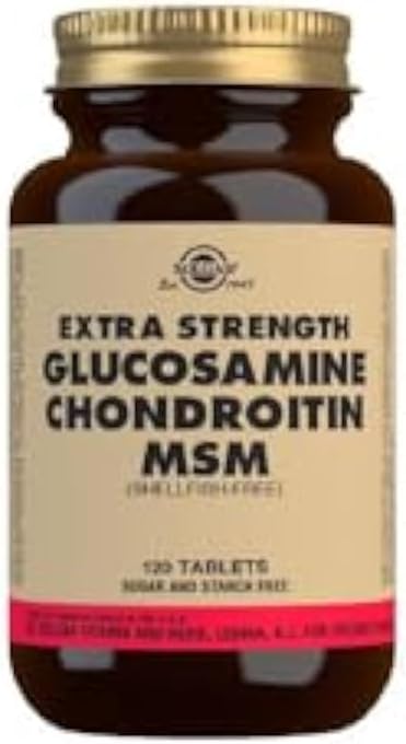 Solgar Triple Strength Glucosamine Chondroitin MSM, 120 Tablets - Promotes Healthy Joints, Supports Comfortable Movement - Shellfish Free - Gluten Free, Dairy Free - 60 Servings