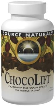 Source Naturals ChocoLift 500mg, Chocamine Plus Cocoa Extract for Positive Energy*, 500 mg - 120 Capsules