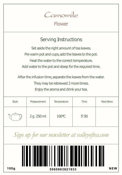 Chamomile Flowers Organic Herbal Tea - Soothing and Relaxing - Wild Matricaria Chamomile - Cammomile Chamomile Flowers Chanomille Chanile Chamoline Flowers Organic Camomile Flower Chammomile