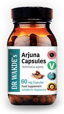 DR WAKDE's Arjuna Capsules (Terminalia arjuna) | 60 Veg Caps | Ayurvedic Supplement | Vegan | 100% Herbal | Quantity Discounts | Same Day Dispatch
