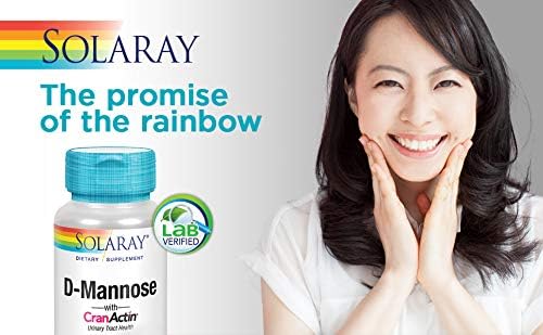 D-Mannose with CranActin Solaray 120 VCaps, Pack of 2