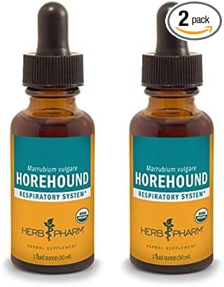 Herb Pharm Horehound Liquid Extract for Respiratory System Support - 1 Ounce (Pack of 2)