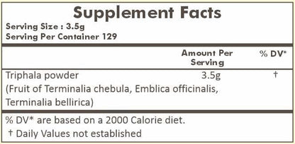 HERBAL HILLS Triphala Powder | 16 Oz (454 GMS) | Formula of Amla Haritaki & Bibhitaki (1 Pound (Pack of 1))