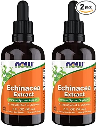 NOW Supplements, Echinacea Extract Liquid with Dropper, Immune System Support*, 2-Ounce (Pack of 2)