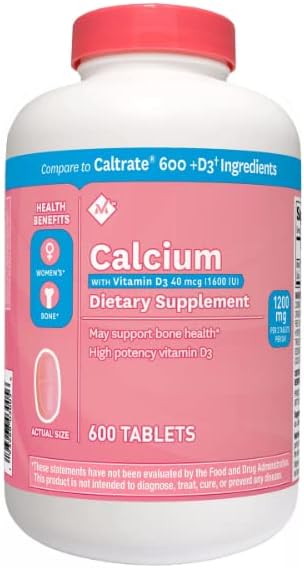 Member's Mark Calcium 600mg with vitamin D-3 600Tablets