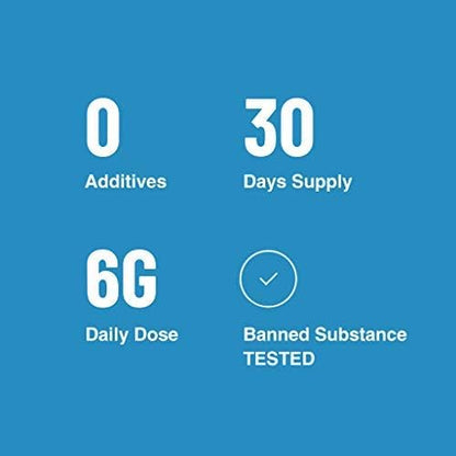 Beta-Alanine Supplement - Enhances Muscular Endurance & Work Capacity, 6g Daily Dose, 30-Day Supply