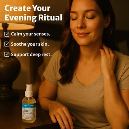 True Love Slumber Magnesium Boost | Essential Oil Aromatherapy Spray with Lavender & Chamomile | Pure Magnesium Spray for Feet | Magnesium & Trace Minerals for Relaxation & Mood Enhancement 2 fl Oz