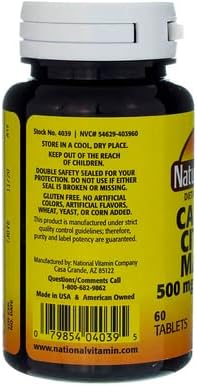 Nature's Blend Calcium Citrate Malate 500 mg Tabs, Unflavored, 60 Count