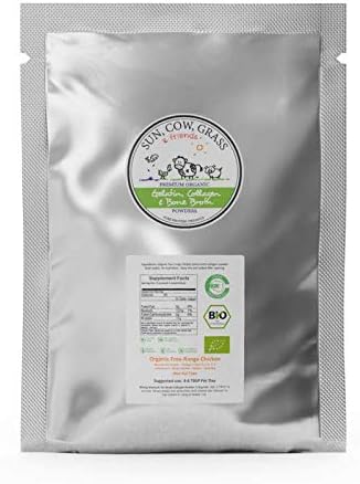 Wild Alaskan Salmon Bone Broth Collagen Powder 2LB Pure Protein Non-Gelling Type - Unflavored, No Taste